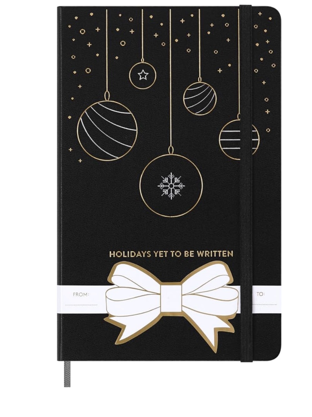 Moleskin Hard Cover Holiday Notebook in Black